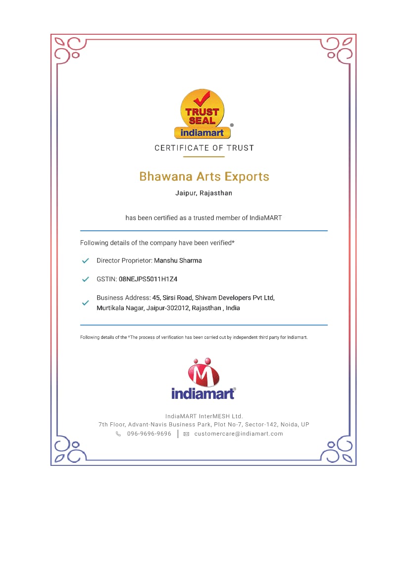 INDIAMART CERTIFICATE